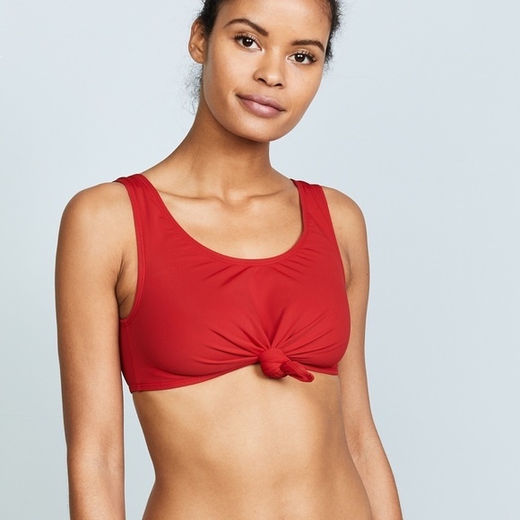 Beth Richards / NWT Naomi Knot bikini top in red - Picture 2 of 5